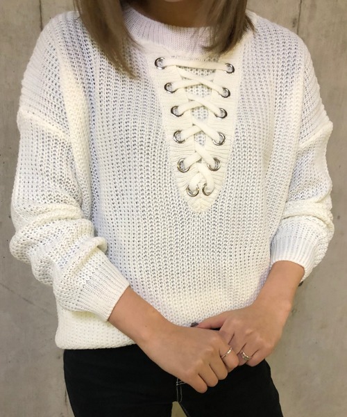 ニット Im 7g レースアップニット 1805 Zozotown Paypayモール店 通販 Paypayモール