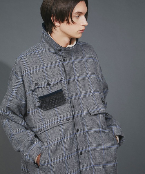 アウター F/CE. CHECK HUNTING LONG COAT / エフシーイー チェック 