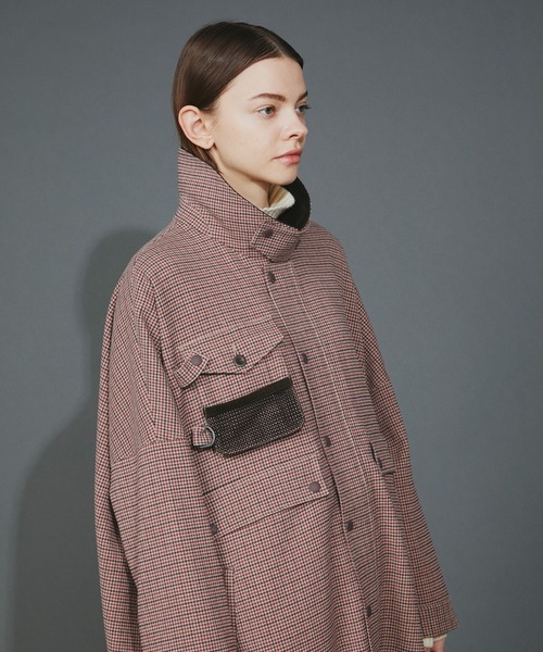 アウター F/CE. CHECK HUNTING LONG COAT / エフシーイー チェック 