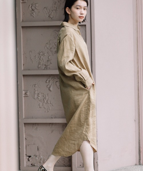 Munich（ミューニック） ワンピース 40s フレンチリネンシャツ