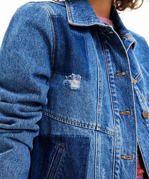 Desigual ジャケット Gジャン レディース パッチワーク デニム