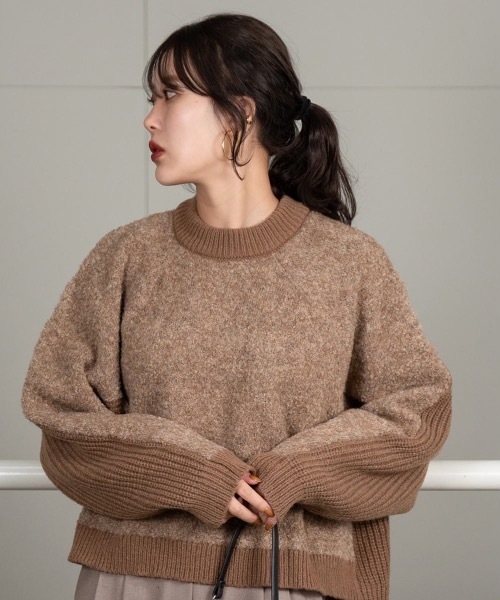 amiur トップス　あ Amiur（エミレ） tシャツ Tシャツ pattern puff sleeve tops