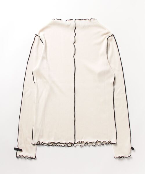 新品　未使用　ローズティアラ　配色メロー　リボン　カットソー　50サイズ Rose Tiara（ローズティアラ） tシャツ 配色メローカットソー