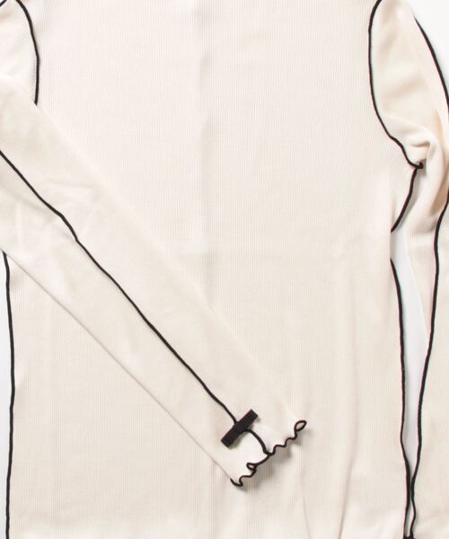 新品　未使用　ローズティアラ　配色メロー　リボン　カットソー　50サイズ Rose Tiara（ローズティアラ） tシャツ 配色メローカットソー