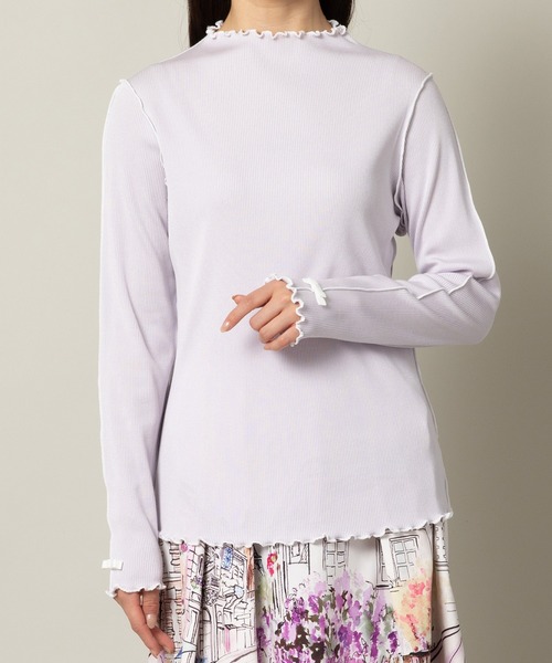 Rose Tiara（ローズティアラ） tシャツ 配色メローカットソー