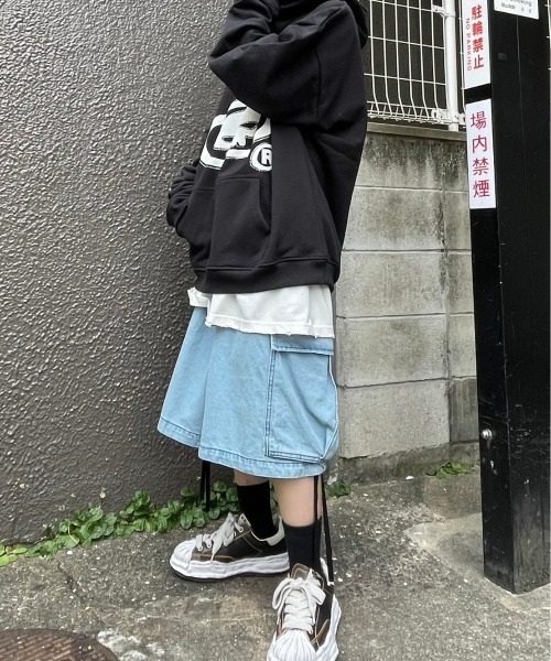 パーカー ストリートファッション HEAVEN CAN WAIT ヘヴンキャンウェイト Rhinestone Puff Print Skull Hoo ストリートファッション HEAVEN CAN WAIT ヘヴンキャンウェイト Rhinestone Puff Print Skull mind the XU Chikashitsu+，ネバーマインド エックスユー