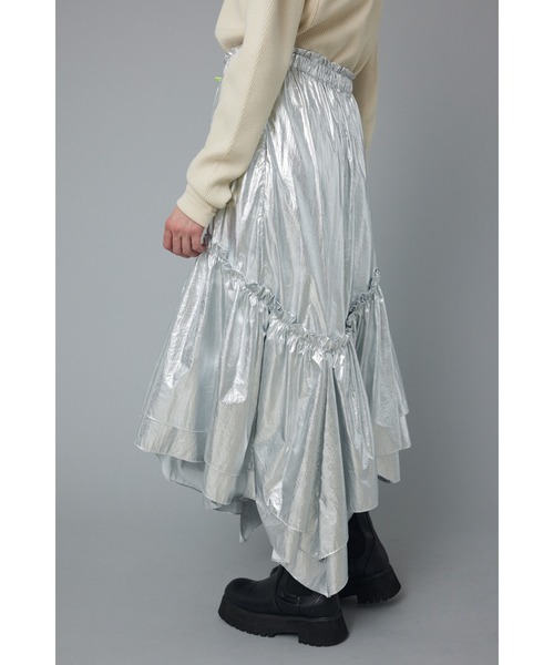 HeRIN.CYE スカート Asymmetry gather skirt (アシンメトリー ギャザー