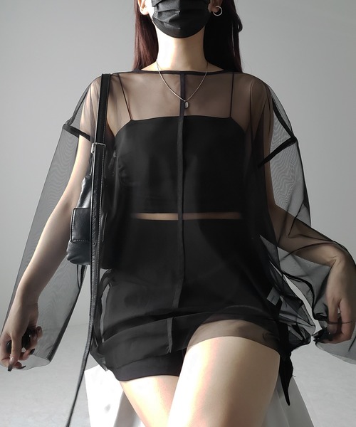 M me eme チュール　トップス M me eme／Candy sleeve tulle tops (eme10343) | All Item | Mmeeme