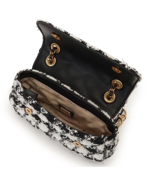 【ブラック系その他(BML)】GUESS ショルダーバッグ (W)GIULLY Convertible Xbdy Flap GUESS - 【ブラック系その他(BML)】GUESS ショルダーバッグ (W)GIULLY