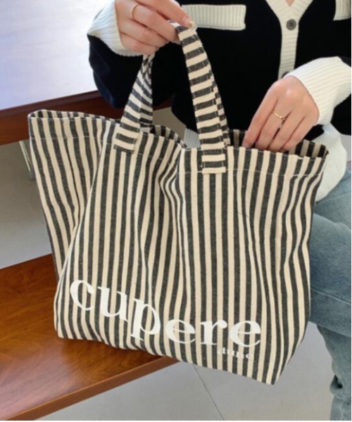 TONE SELECT GOODS トートバッグ 「urge select」「大容量」ストライプ 