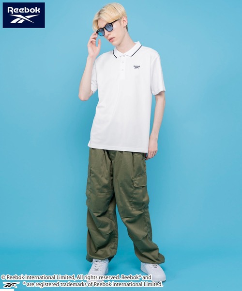 Reebok（リーボック） ポロシャツ 「別注」WEB限定 ブランド ロゴ 刺繍