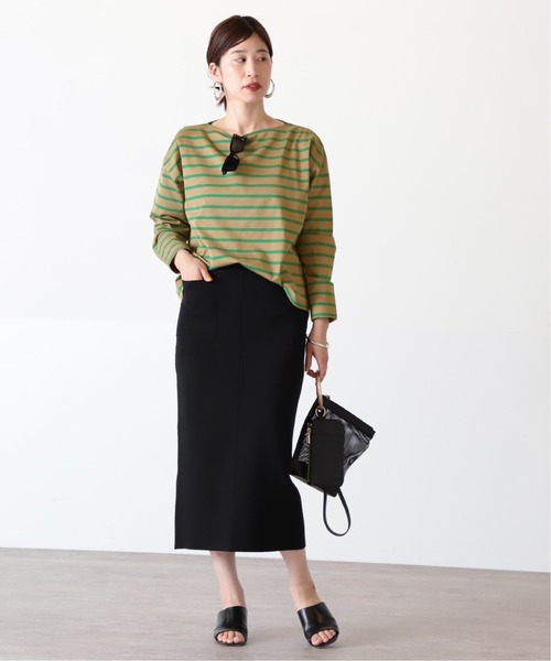 VERMEIL par iena」 ニットスカート 38 ブラック レディース 