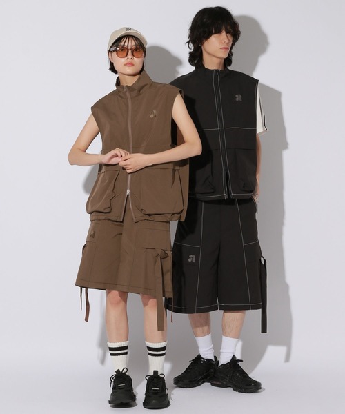 ベスト ジレ 「UNISEX」スケーターベスト レディース メンズ Anui ベスト ジレ 「UNISEX」スケーターベスト レディース