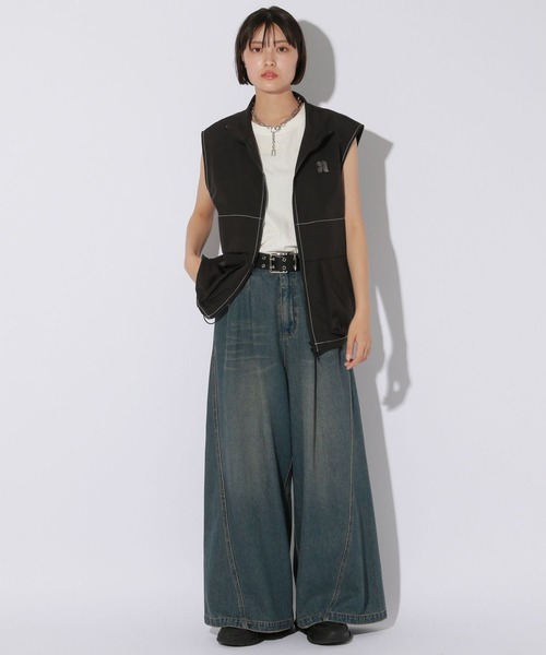 Anui ベスト ジレ 「UNISEX」スケーターベスト レディース