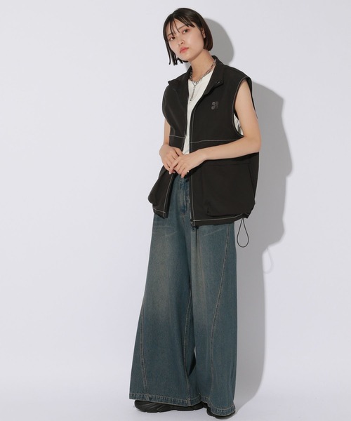 ベスト ジレ 「UNISEX」スケーターベスト レディース メンズ Anui ベスト ジレ 「UNISEX」スケーターベスト レディース