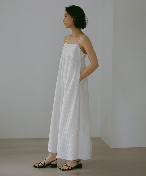 Acka ジャガード　キャミソールワンピース jacquard volume camisole dress – Acka online store
