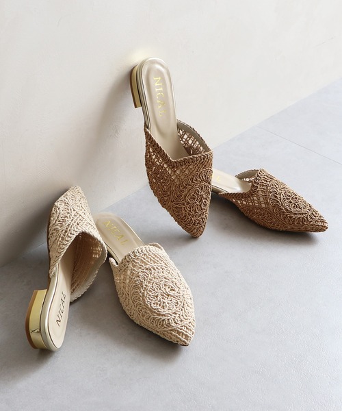 サンダル・ミュール Nicol is Back Nicol is Back - 85 mm Mules - Crepe satin - Black - Women