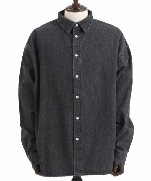 CAMBIO（カンビオ） シャツ ms5736-Leopard Accent Denim Shirts