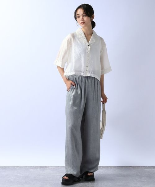 【ひとみ様用】me ワイドパンツ、プリーツプリーズトップス JEANASIS パンツ グロッシープリーツワイドパンツ/137479