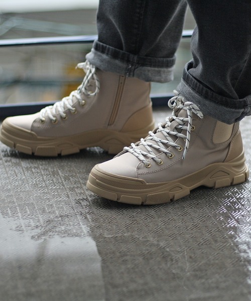 値下げ済み 美品 ハイカットスニーカー Penny（ペニー） ハイカット スニーカー メンズ 靴 白 黒 ホワイト