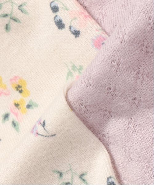petit main ベビー服 ロンパース 「オーガニック」2WAYオール2P