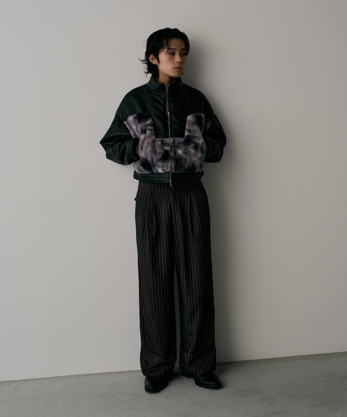 ショート丈ボアジャケット made in INTER FACTORY INTER FACTORY コート ジャケット CEZNA - ショート丈ボア