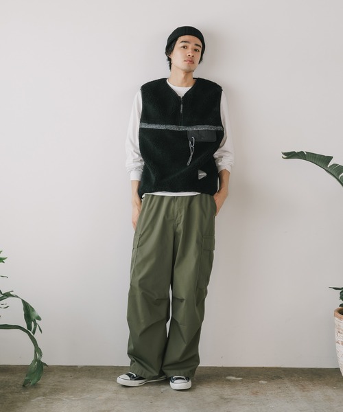 and wander（アンドワンダー） ベスト ジレ メンズ レディース
