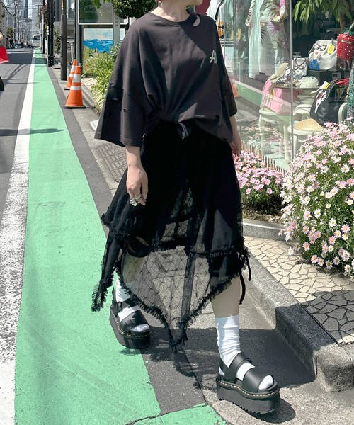 Alley Tokyo スカート+パンツ Alley Tokyo パンツ レースラインチェックパンツ レディース