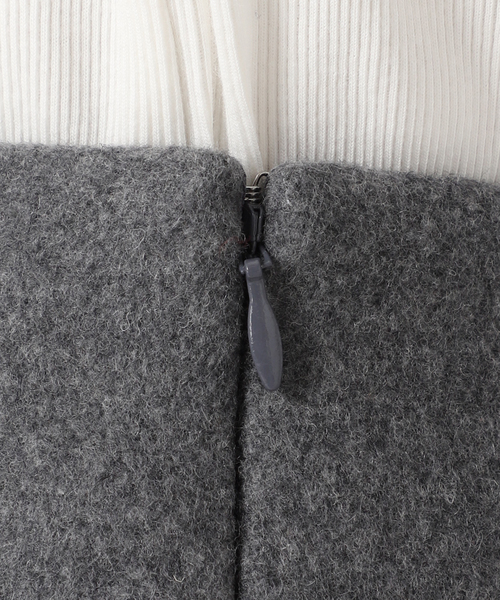 spick&span メルトンAラインミニスカート Spick＆Span スカート 「追加」メルトンAラインミニスカート
