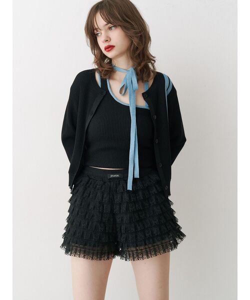 jouetie（ジュエティ） パンツ レースティアードフリルショートパンツ