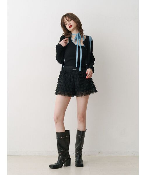 jouetie（ジュエティ） パンツ レースティアードフリルショートパンツ