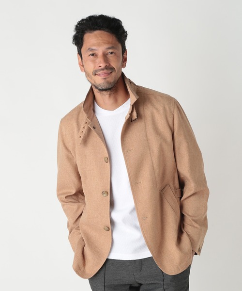 MEN'S BIGI（メンズビギ） ブルゾン アウター リネンツイード調