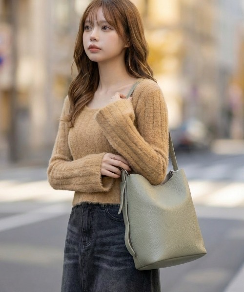 L LABEL（エルラベル） ショルダーバッグ バッグ ポーチ付2WAYバケット