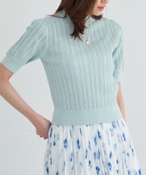 【新品未使用】ANAYI 半袖ニット 38 ネイビー/ホワイト ANAYI 「ANAYI」 半袖ニット 38 ネイビー レディース : ZOZOTOWN