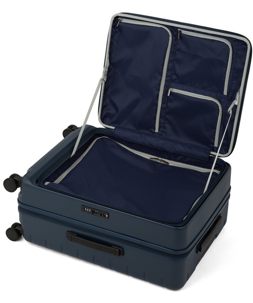 スーツケース エース スーツケース エスカレラ 62L 5〜7泊 4kg フロントオープン 静音双輪キャスター １気室 No.05652の画像