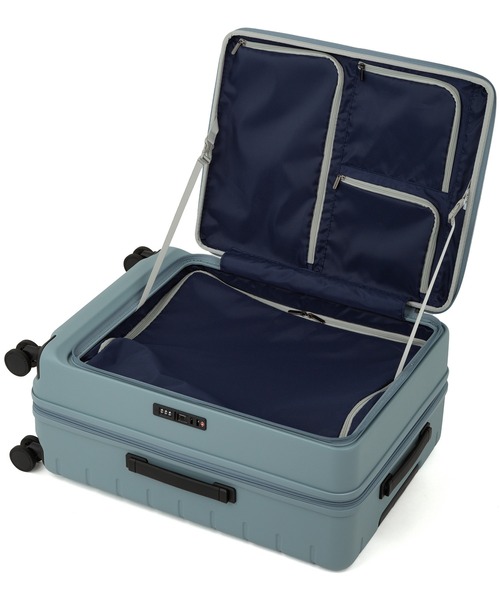 スーツケース エース スーツケース エスカレラ 62L 5〜7泊 4kg フロントオープン 静音双輪キャスター １気室 No.05652の画像