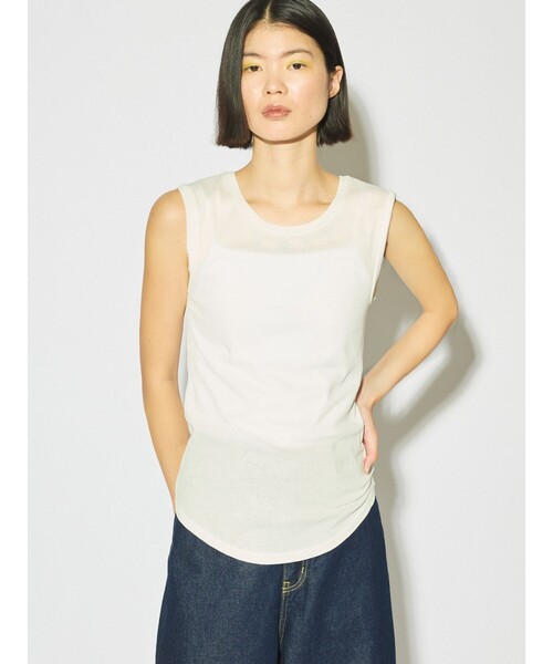 tシャツ MIDIUMISOLID for Ladies リブタンクトップ レディース