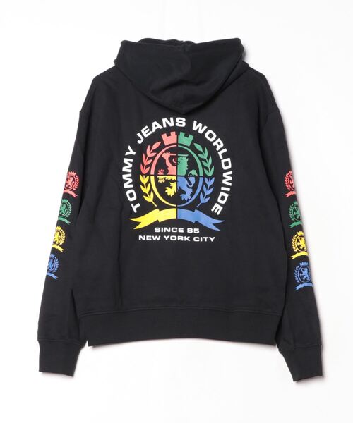 【すぐ届く】 JEANS リラックスバーシティクレストパーカー TOMMY JEANS トレーナー スウェット リラックスバーシティ
