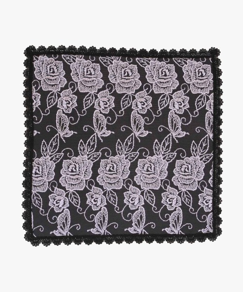 ANNA SUI（アナスイ） ハンカチ ローズバタフライ チュールレース