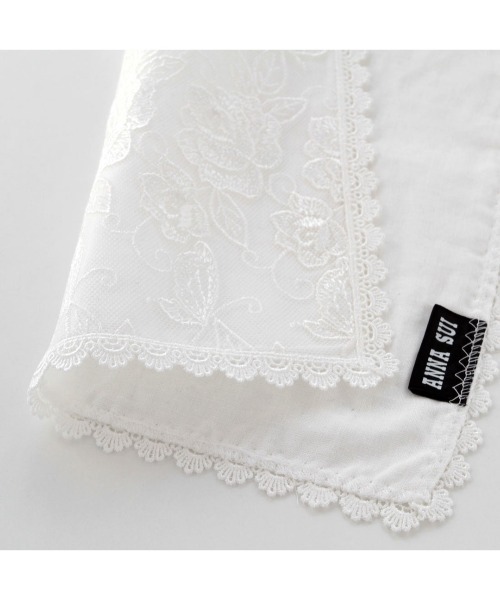 ANNA SUI（アナスイ） ハンカチ ローズバタフライ チュールレース