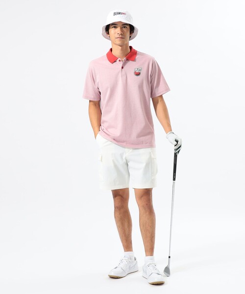 BEAMS GOLF ポロシャツ 「MEN」ORANGE LABEL / フルーツロゴ