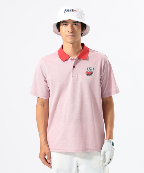 BEAMS GOLF ポロシャツ 「MEN」ORANGE LABEL / フルーツロゴ