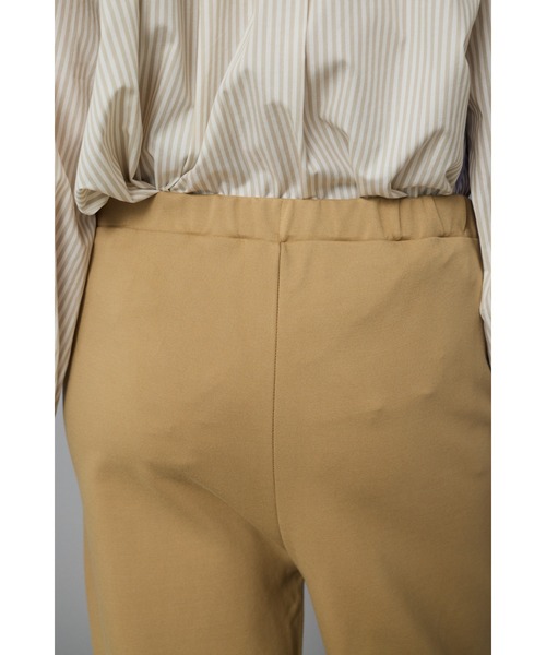 HeRIN.CYE パンツ Ponte side slit pants ポンチサイドスリットパンツ