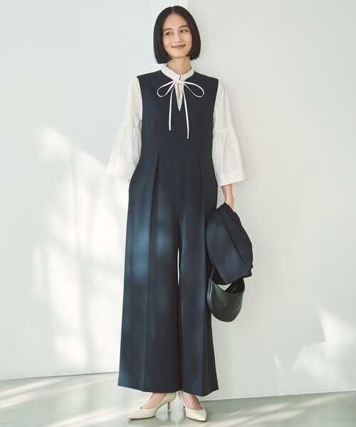 UNFILO ブラウス シャツ 「抗菌防臭/洗える」コットンブロード