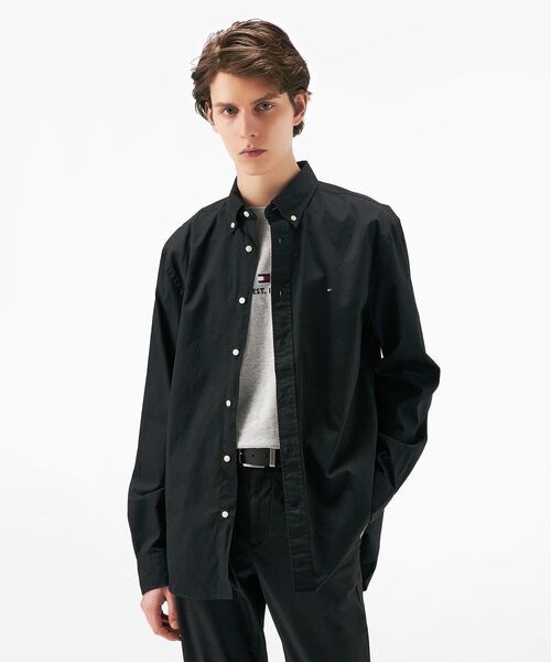 トミー ヒルフィガー（ ）/コアフレックスポプリンソリッドシャツ TOMMY HILFIGER（トミー・ヒルフィガー） シャツ コアフレックス