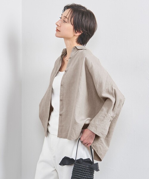 ブラウス シャツ リネンドルマンシャツ レディース UNITED ARROWS ブラウス シャツ リネン ドルマン レディース