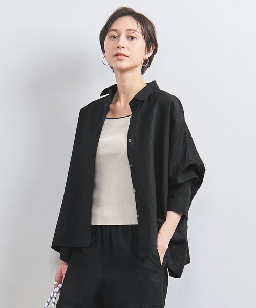 UNITED ARROWS ブラウス シャツ リネン ドルマン レディース