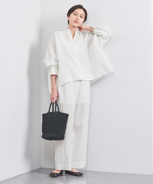 UNITED ARROWS ブラウス シャツ リネン ドルマン レディース