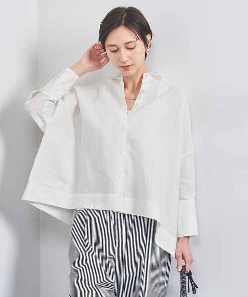 UNITED ARROWS ブラウス シャツ リネン ドルマン レディース