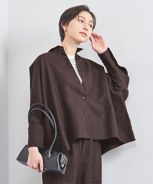 UNITED ARROWS ブラウス シャツ リネン ドルマン レディース